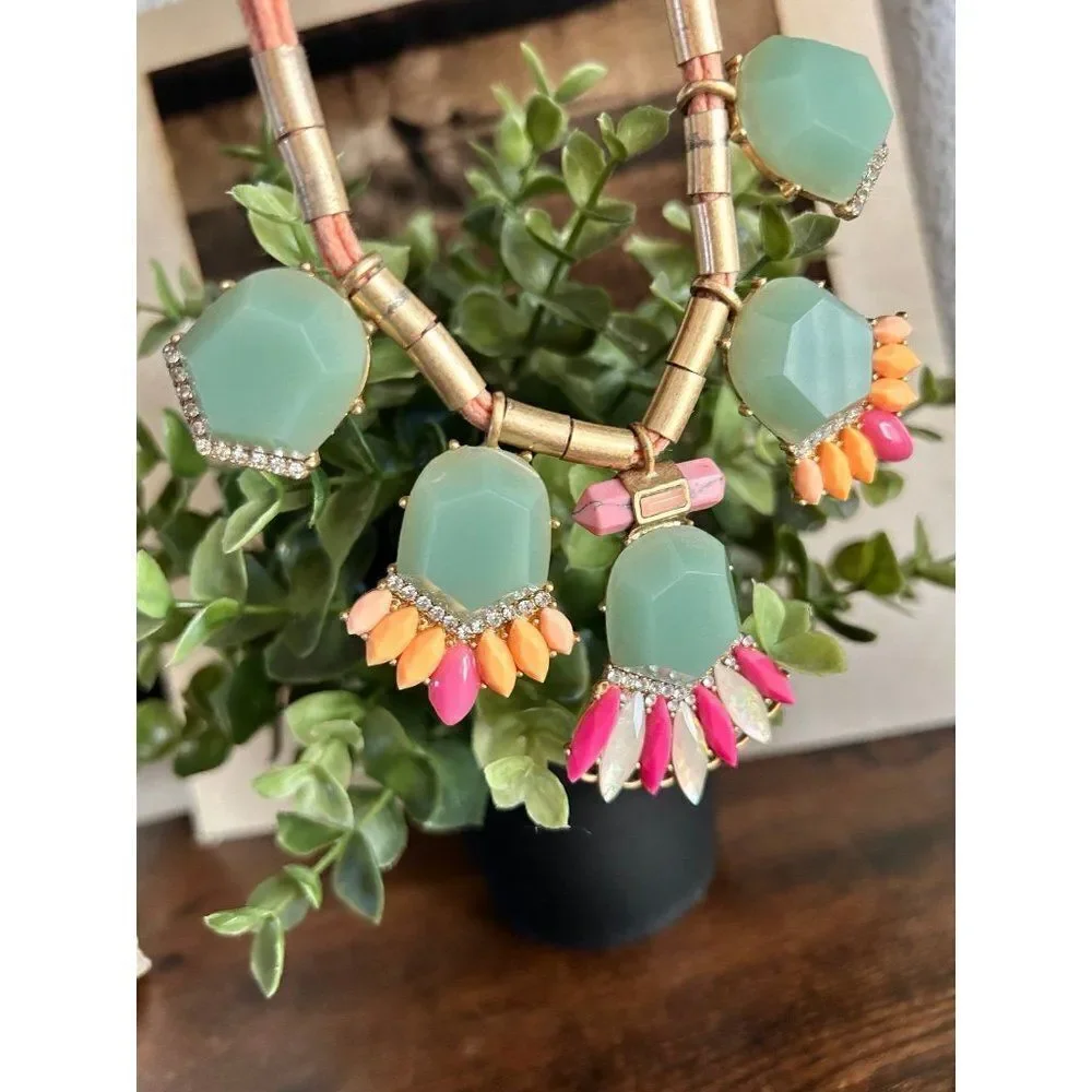 Jcrew Mint Green/Corded Necklace‎